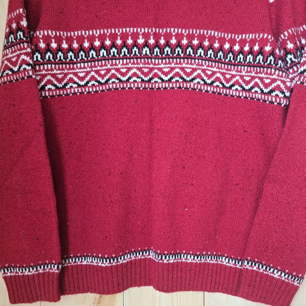 Northern Reflections Cardinal Acrylic Zip Up Sweater Red Womens Small NWT - Picture 11 of 13